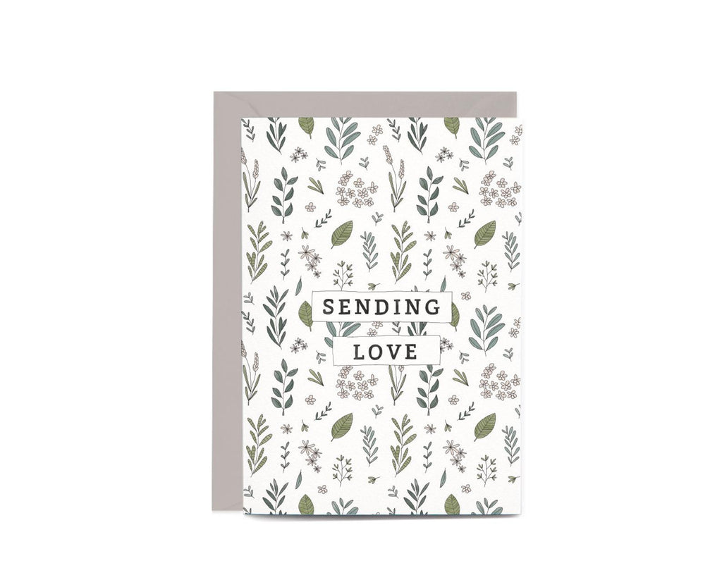 Sending Love Botanic Greeting Card by In The Daylight
