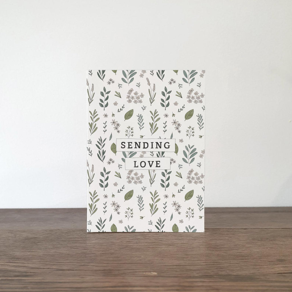 Sending Love Botanic Greeting Card by In The Daylight