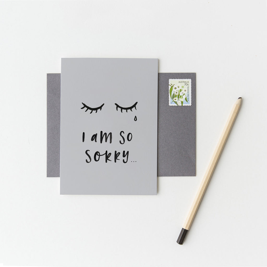 I Am So Sorry Greeting Card by In The Daylight - Ivy & Wood