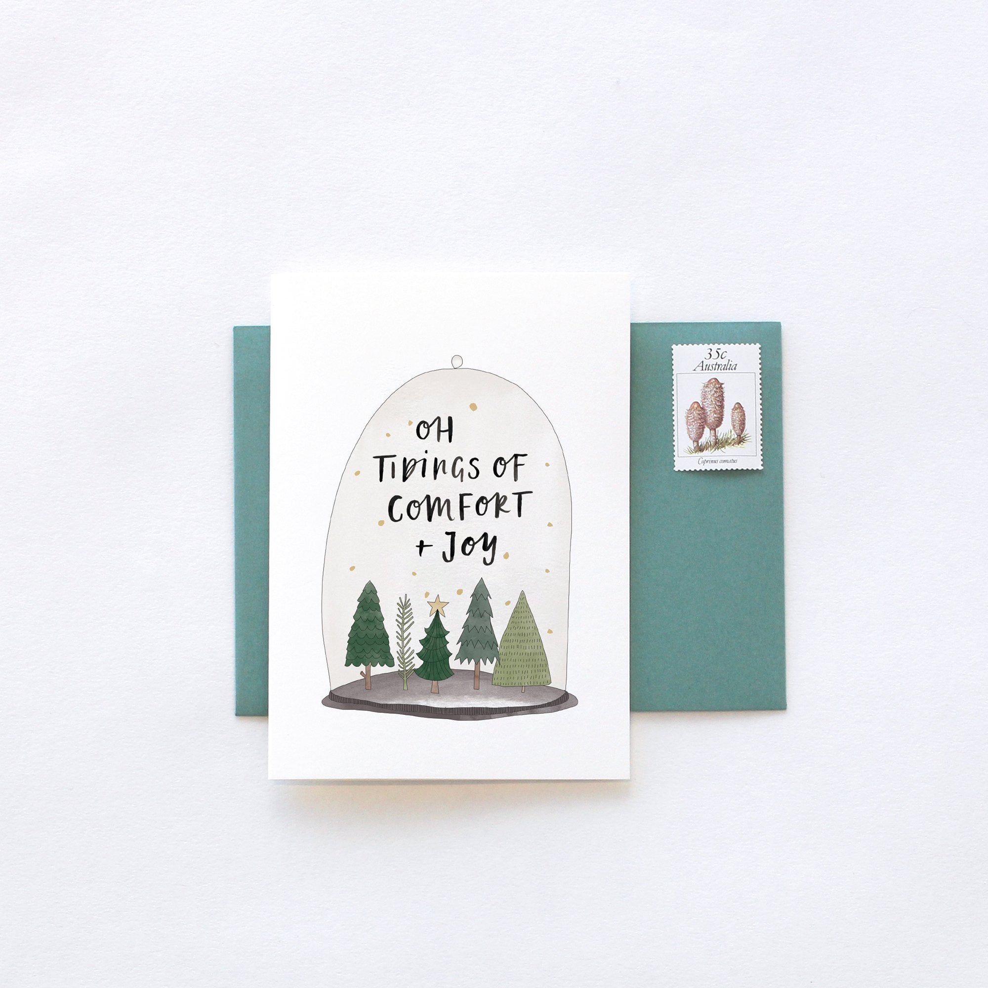 Christmas Terrarium Greeting Card by In The Daylight - Ivy & Wood