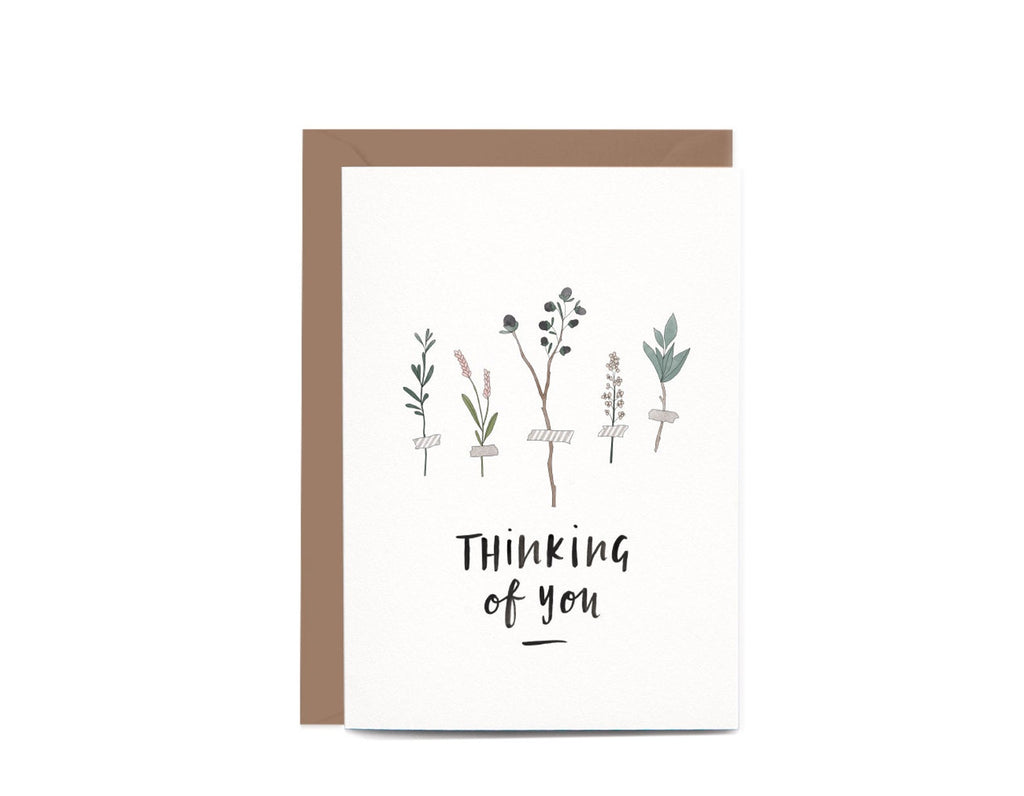 Thinking of You Botanic Greeting Card by In The Daylight - Ivy & Wood