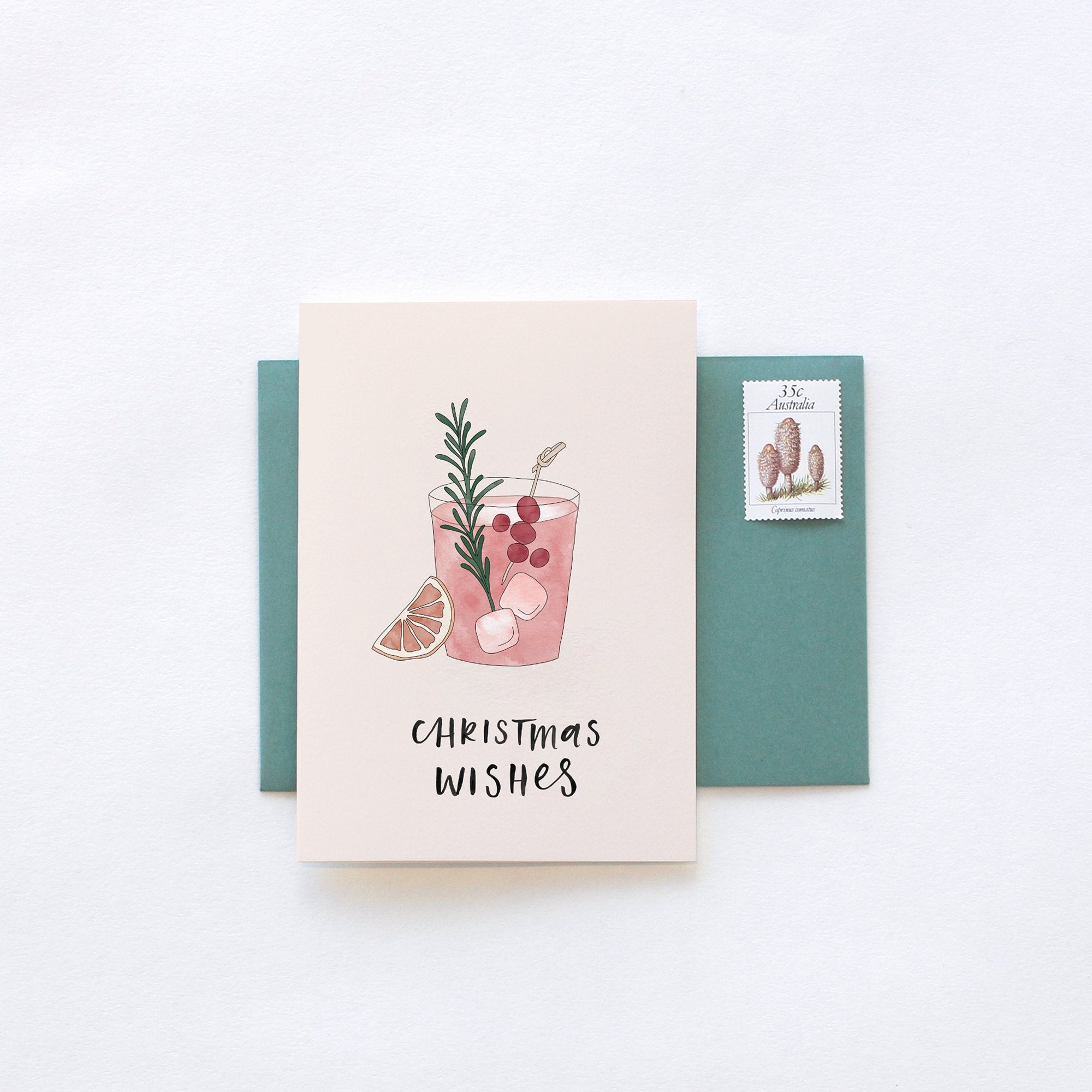Christmas Cocktail Greeting Card by In The Daylight - Ivy & Wood