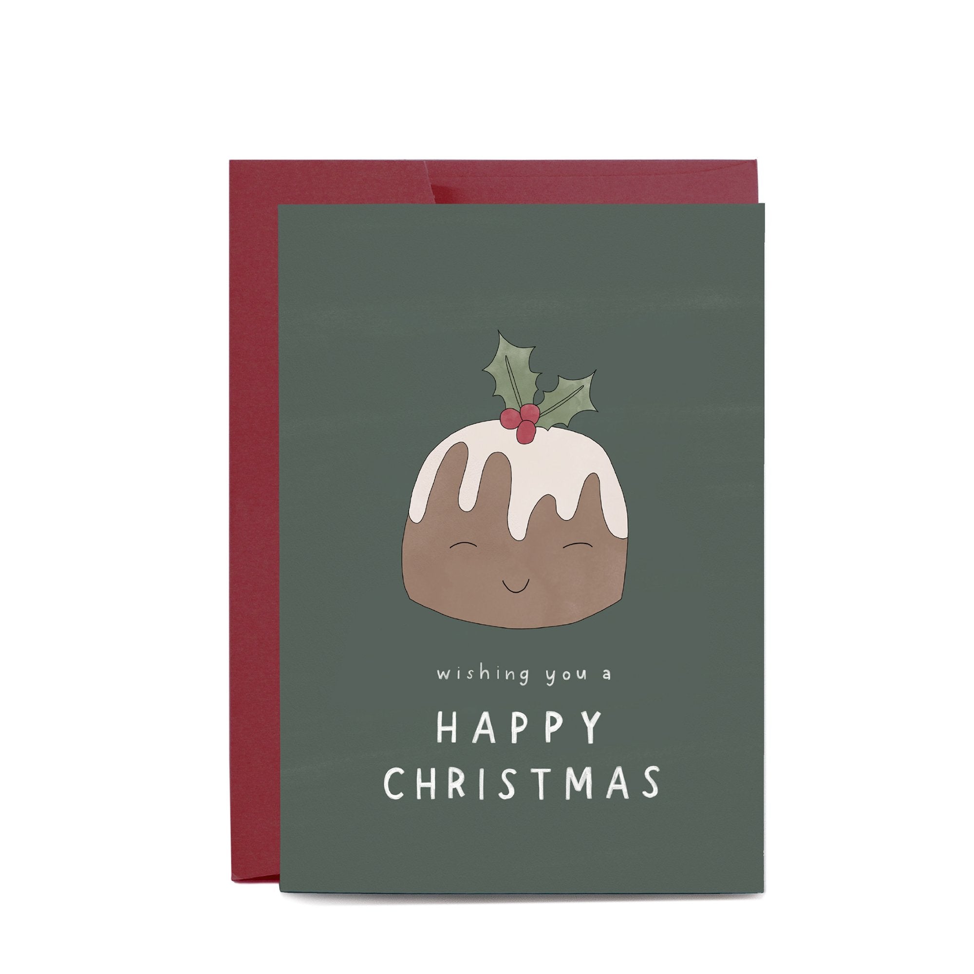 Christmas Pudding Greeting Card by In The Daylight - Ivy & Wood