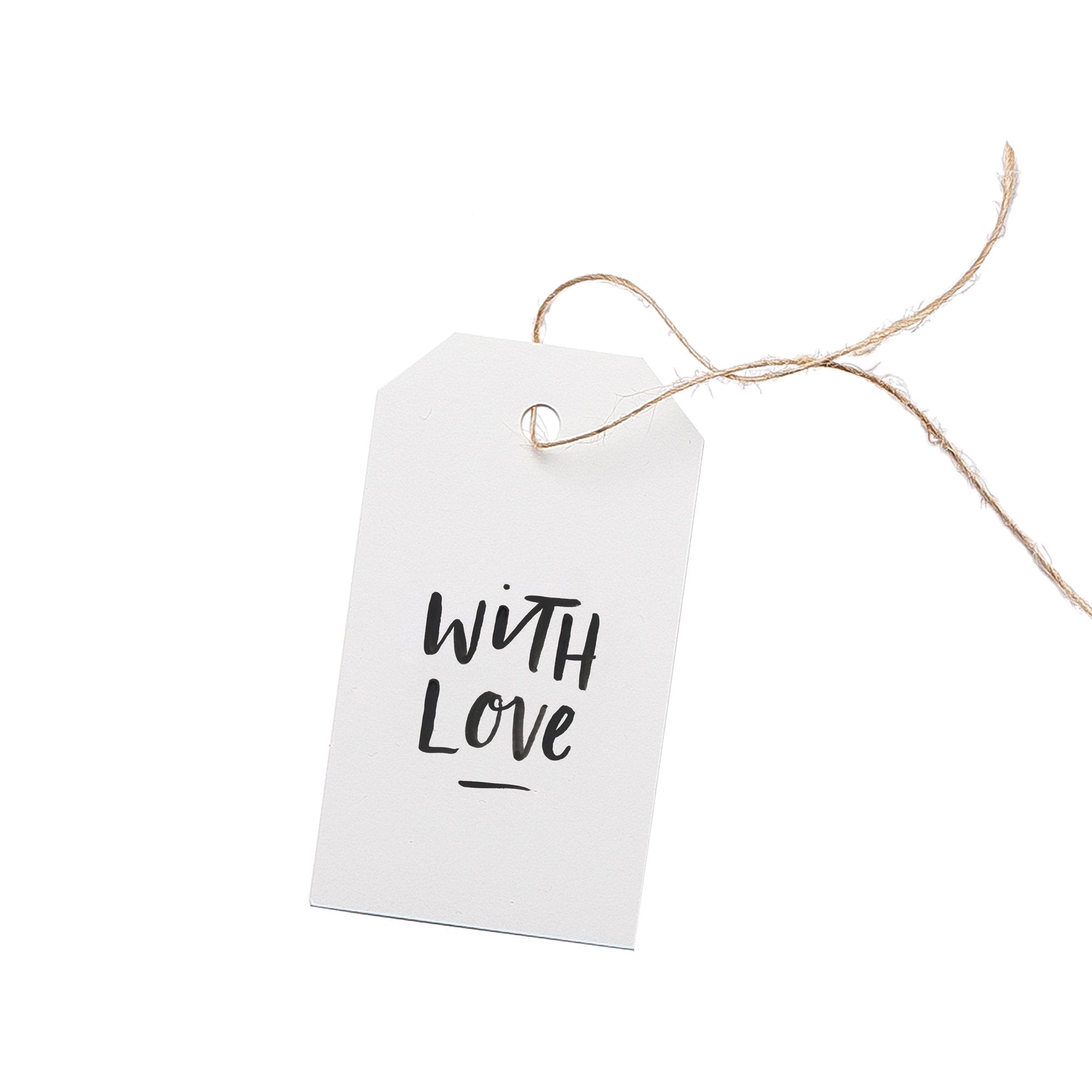 With Love Gift Tag Set of 5 by In The Daylight - Ivy & Wood