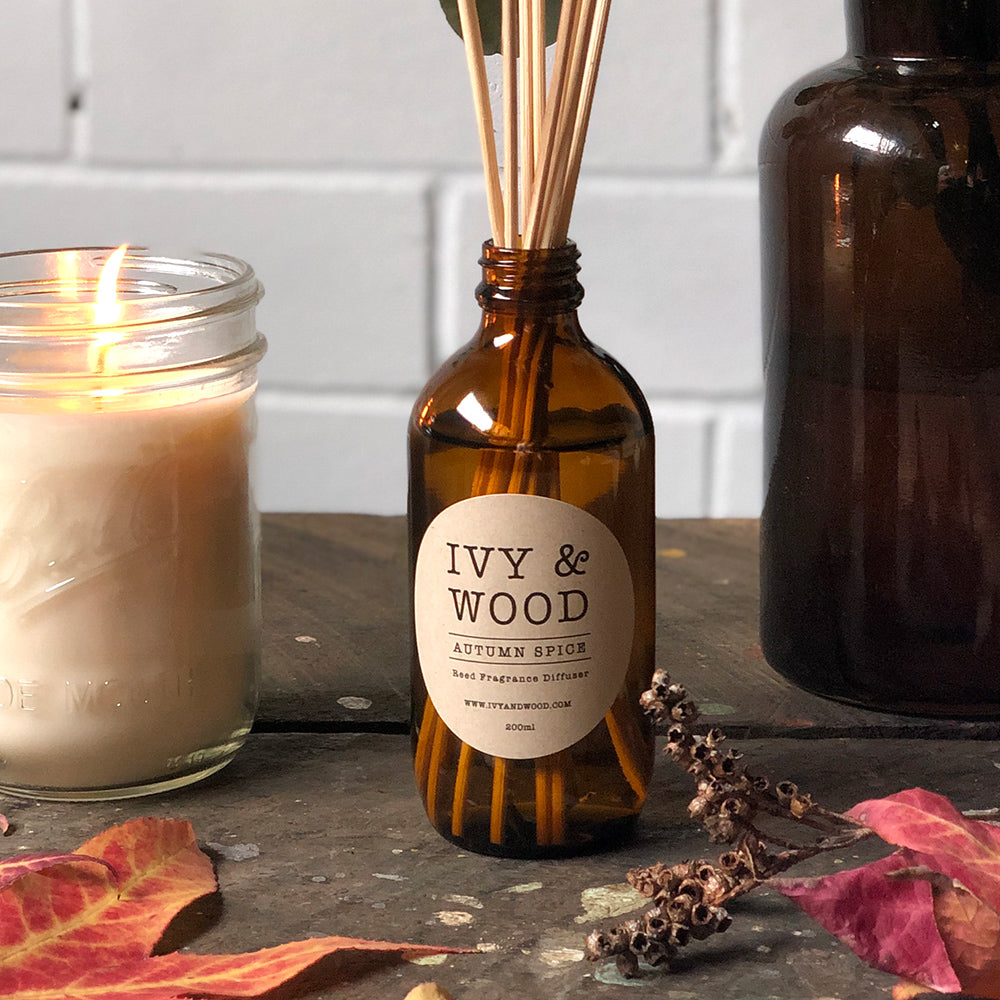 Limited Edition: Autumn Spice Reed Diffuser - Ivy & Wood - Australian Made
