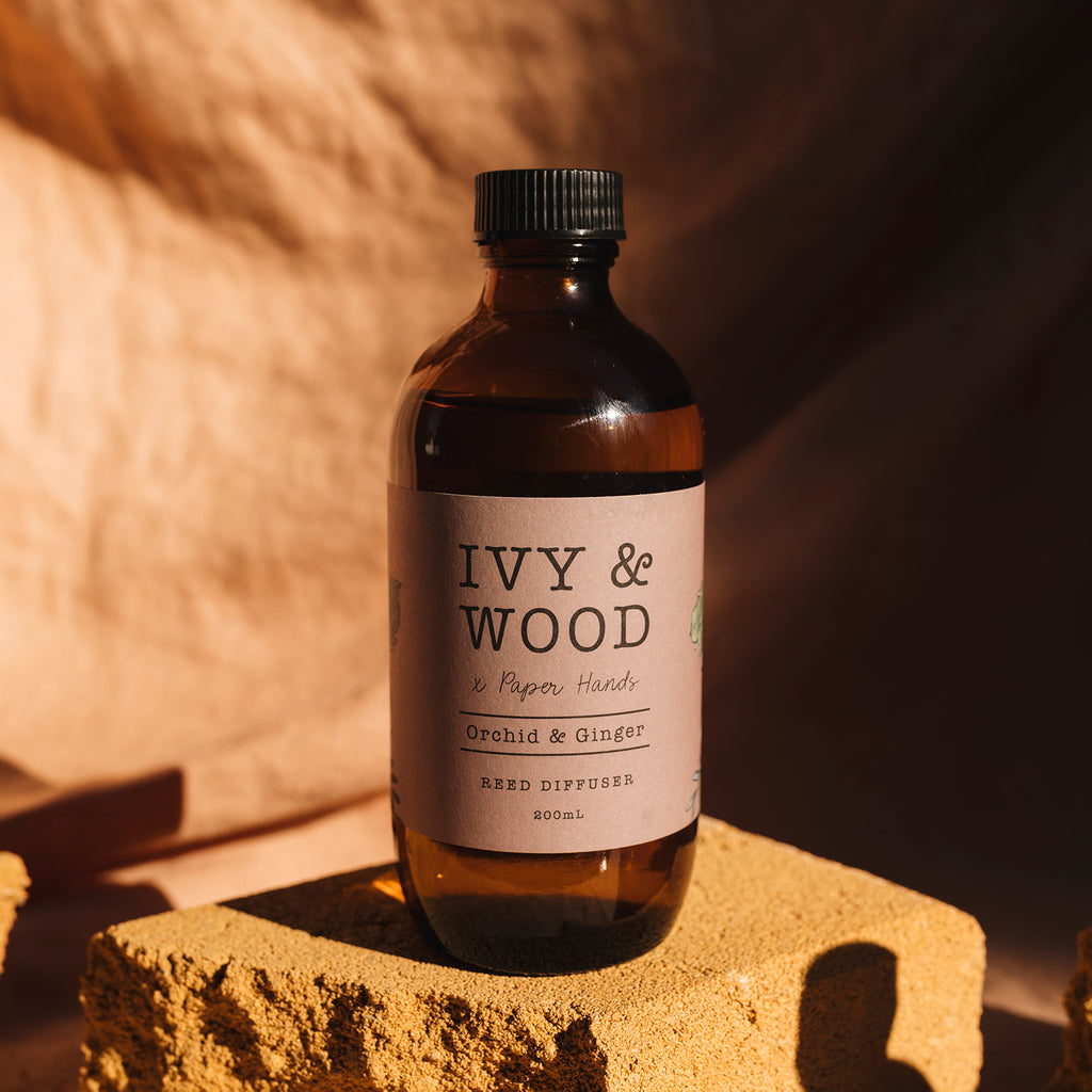 Botanical: Orchid & Ginger Reed Diffuser - Ivy & Wood - Australian Made