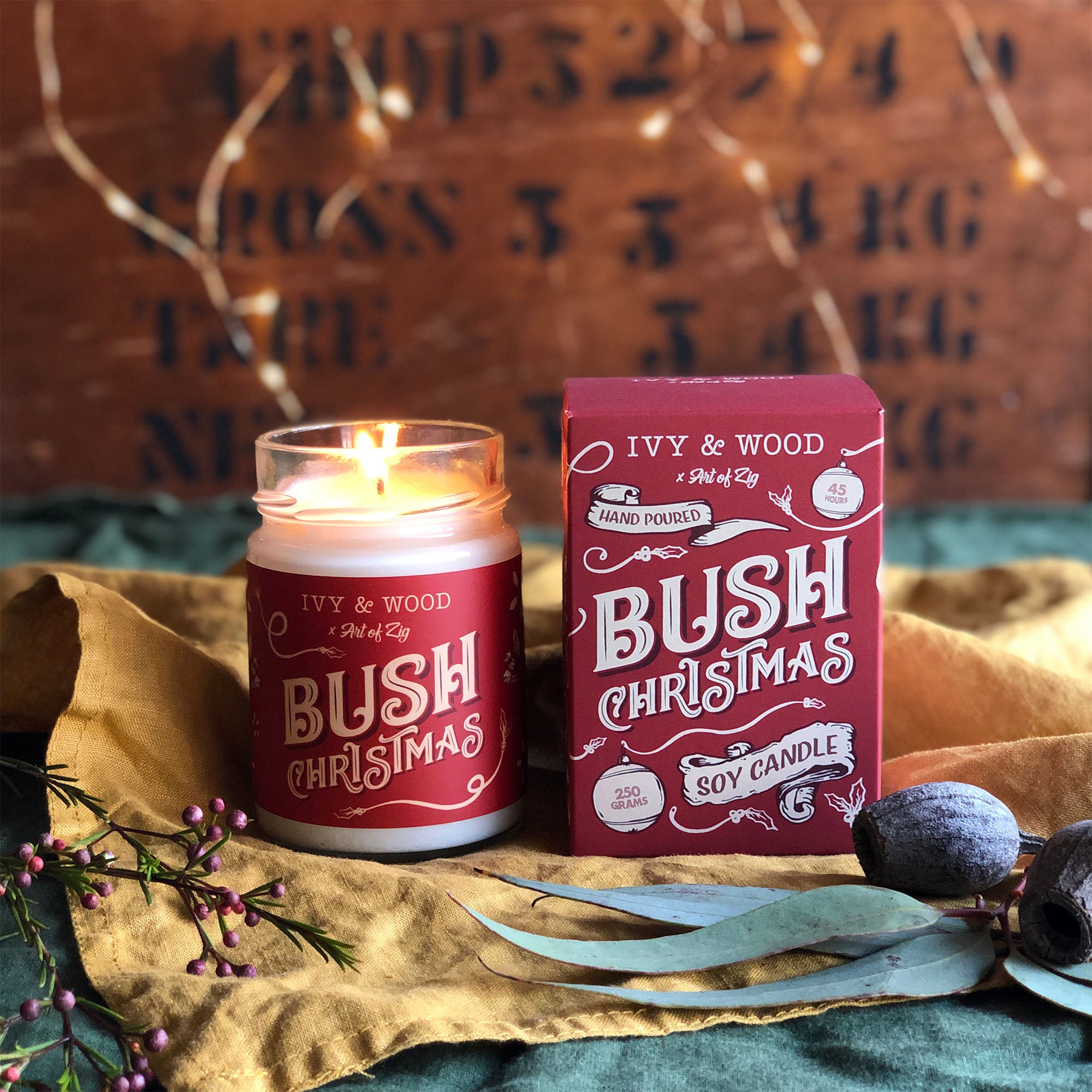 Bush Christmas 2022 Limited Edition Christmas Candle - Ivy & Wood