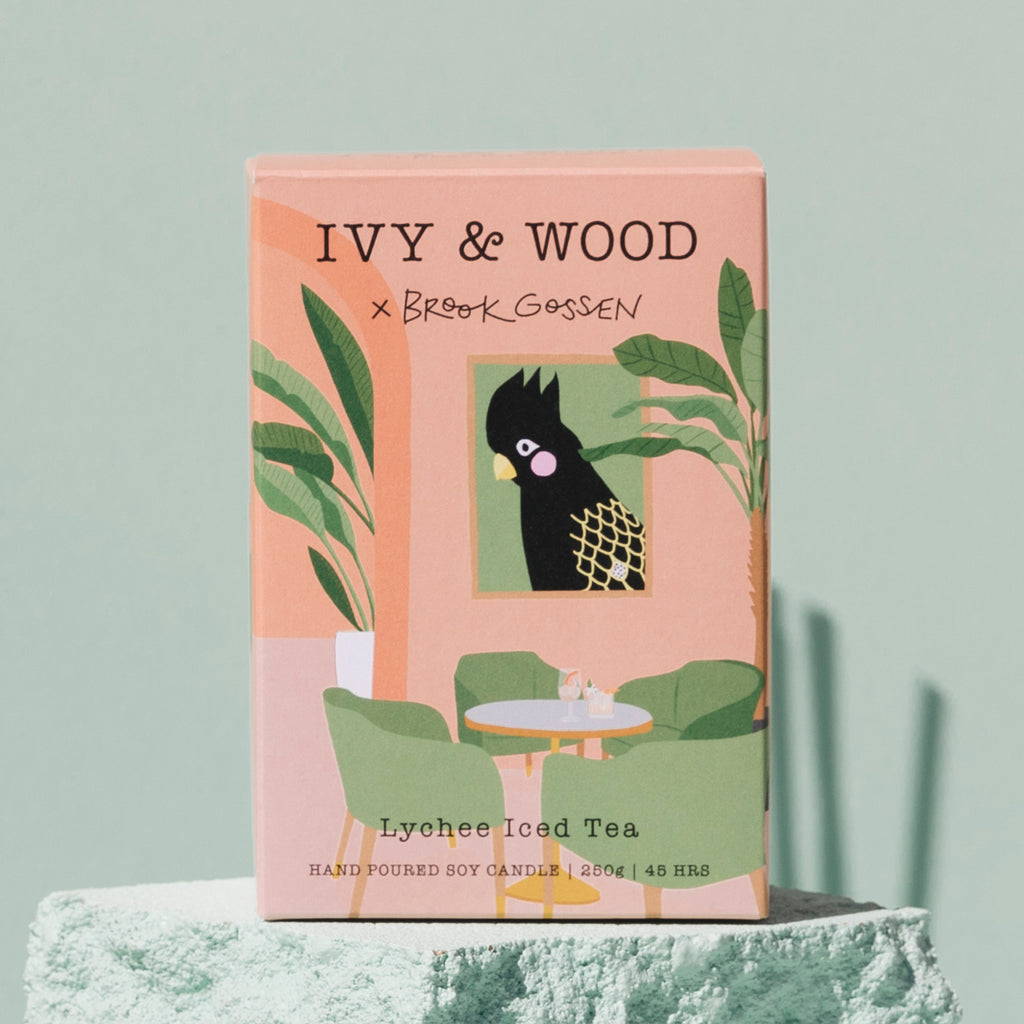 Paradiso: Lychee Iced Tea Scented Candle - Ivy & Wood